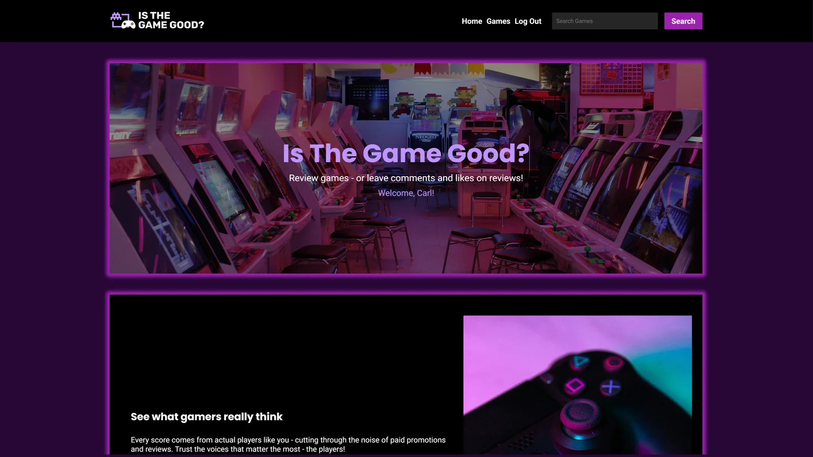 Video Game Review Platform