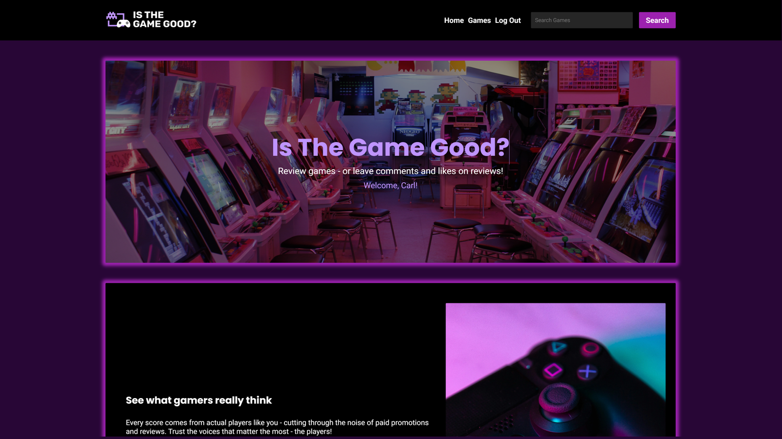 Is the game good homepage